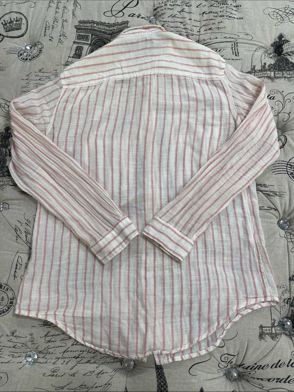 🇨🇦 Mango Semi-Transparent Button-Down Shirt - Picture 11 of 11